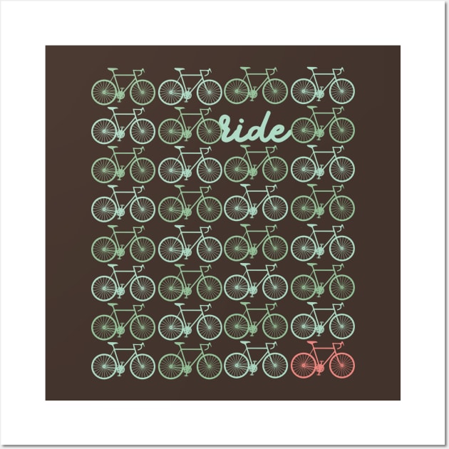 Bicycle Ride Patterned Wall Art by Nataliatcha23